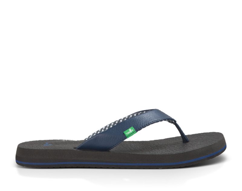 Sanuk Yoga Mat - Sanuk Flip Flops Womens Navy - Philippines QFLRZM516